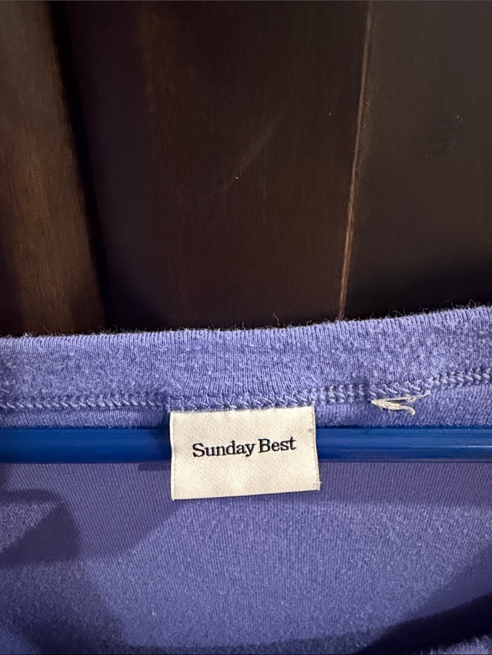 Sunday Best Periwinkle Soft Scoop Neck Long Sleeve Top - Picture 2 of 3